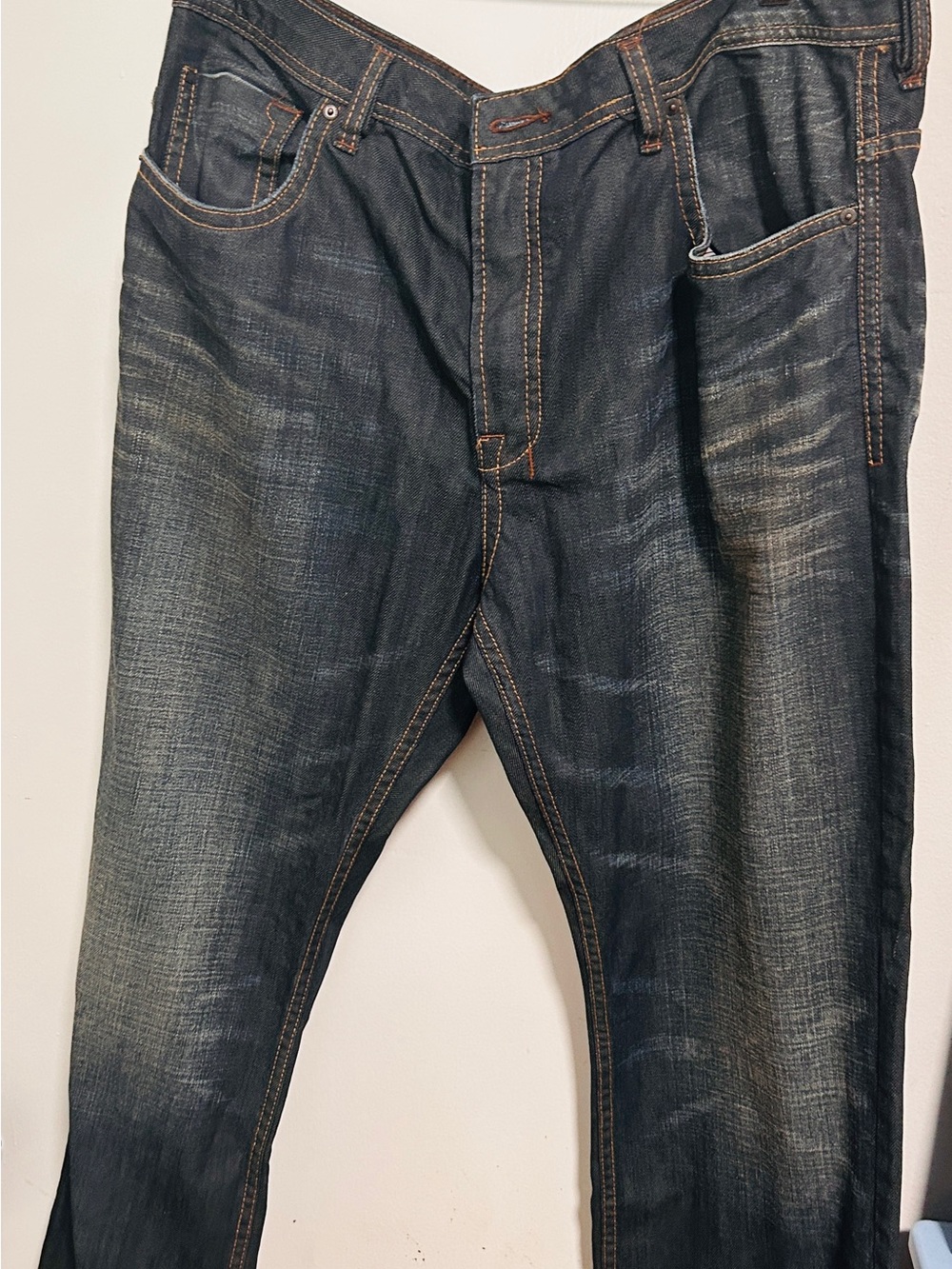 Buffalo  Men's Dark Blue Slim Straight Jeans